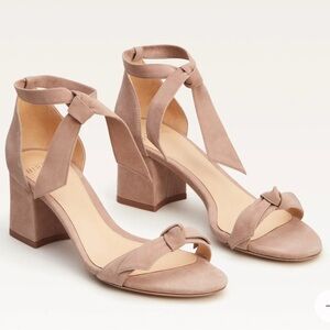 Alexandre Birman Clarita Block 60 Sandal, SZ 39, in Cameo brown suede